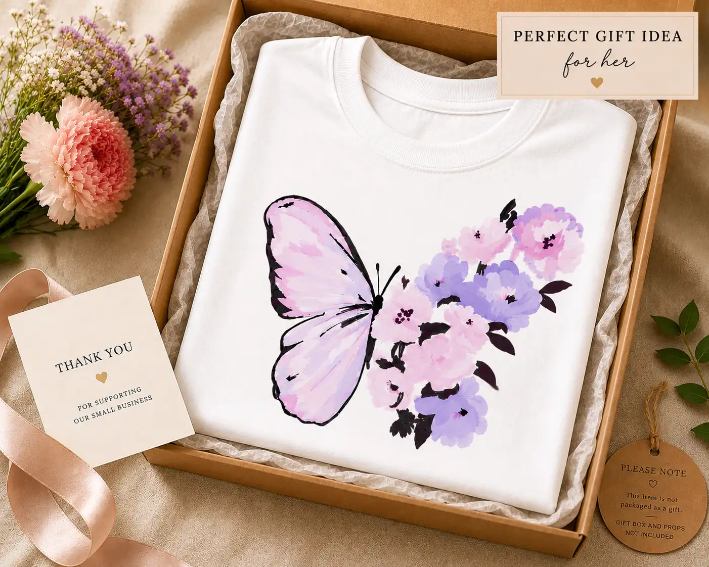 Butterfly Bloom t-shirt gift idea - Mother's Day and birthday tee Toronto