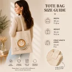 latte-coffee-tote-bag-mockup-07 Coffee fuels everything tote real photo - eco-friendly canvas tote GTA size guide