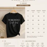 Toronto North York black shirt real photo - custom printed by PrintMyVib