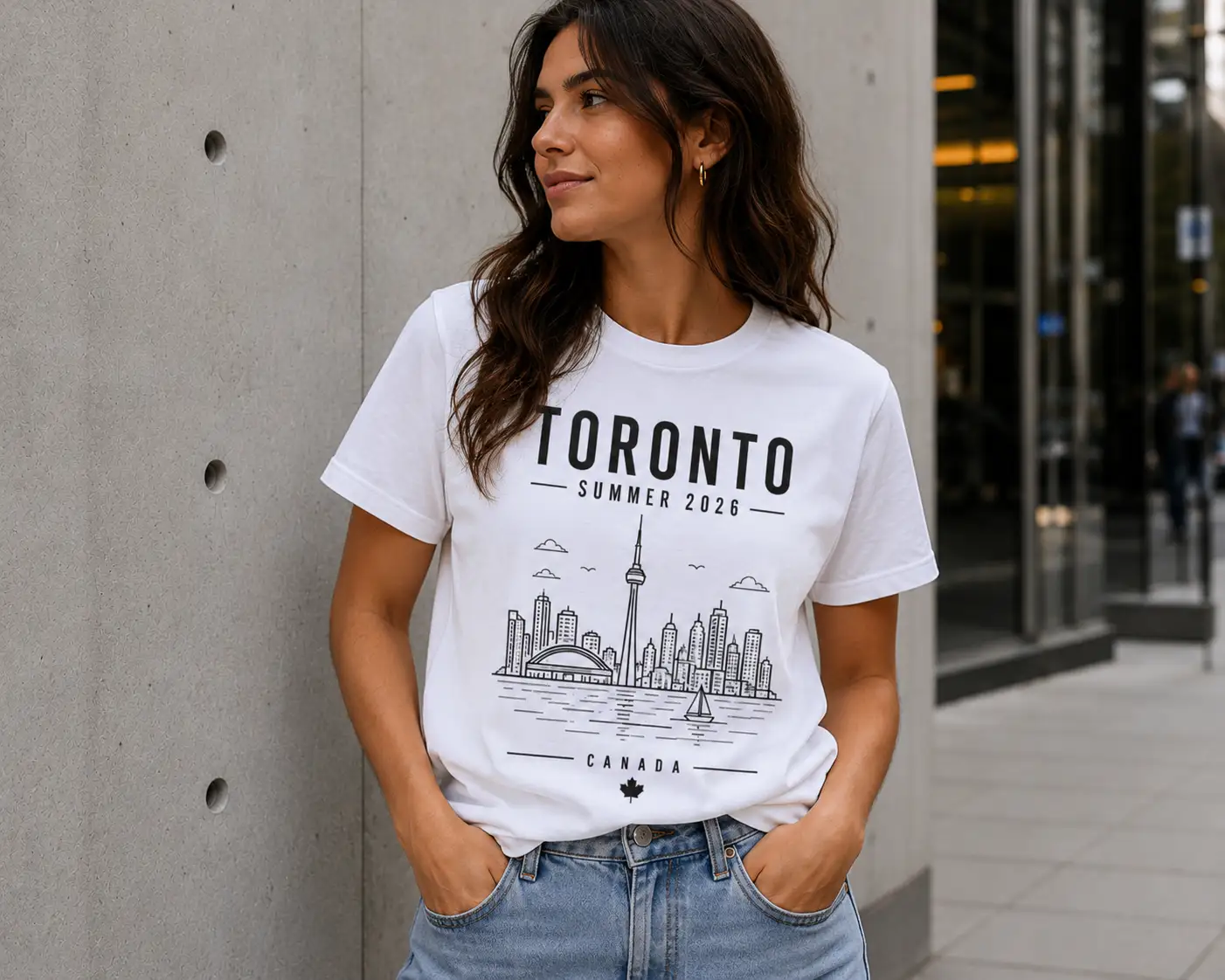 Toronto Summer 2026 skyline tee - printed in Toronto