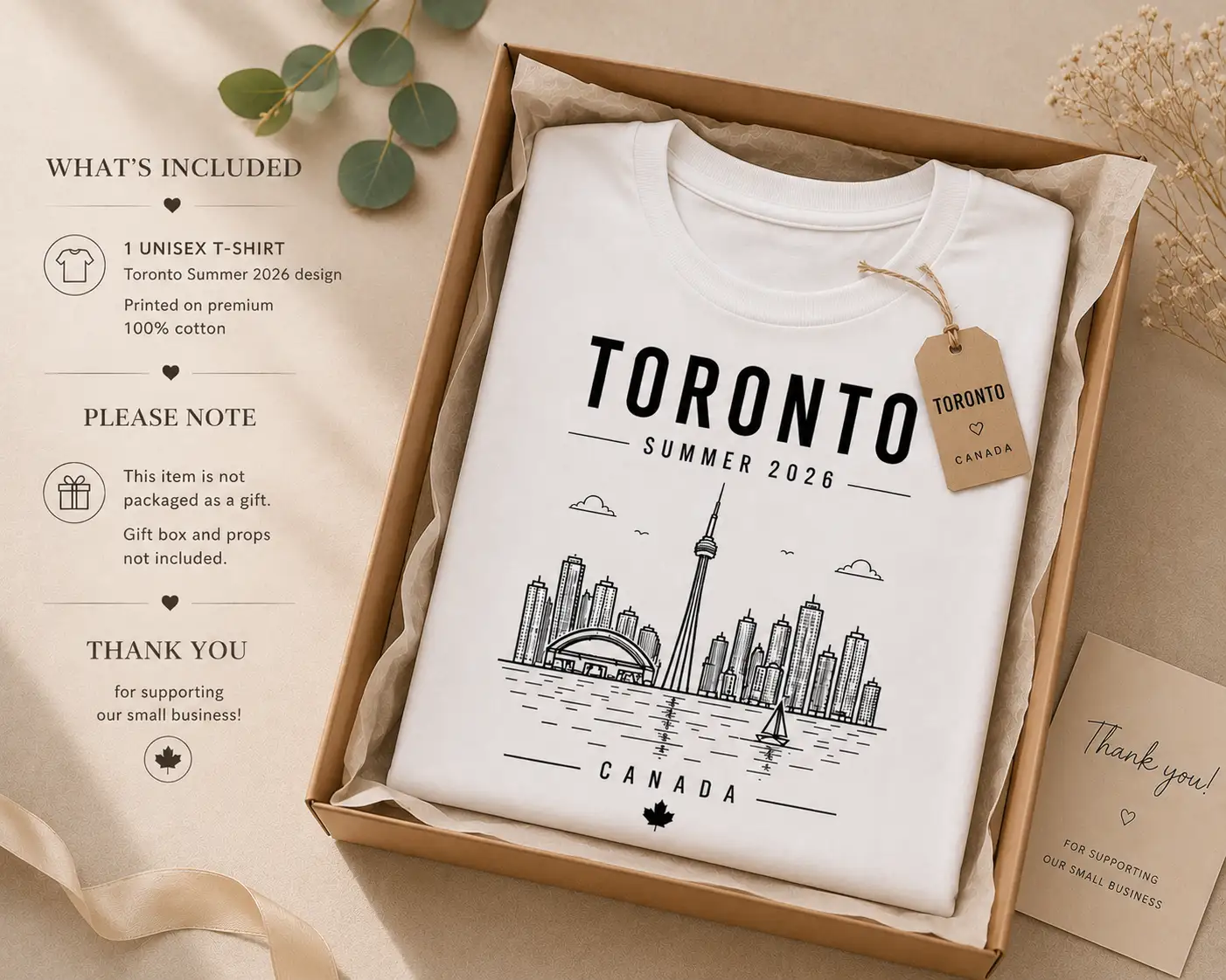 Toronto Summer 2026 t-shirt styled photo - summer memories tee as a gift idea