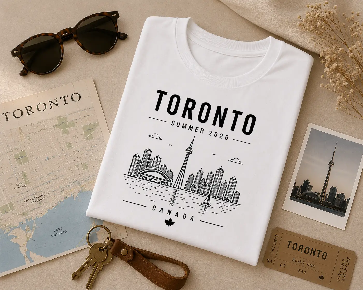 Toronto Summer 2026 tee outfit - CN Tower graphic shirt GTA