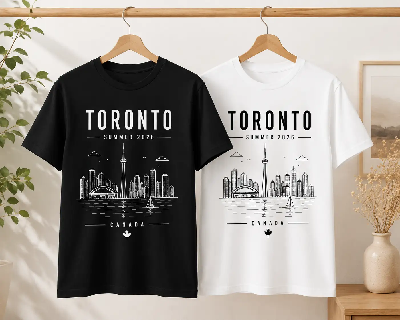 Toronto harbour and CN Tower tees - summer 2026 keepsake shirt
