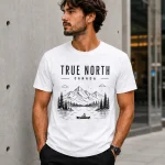Canadian canoe lake t-shirt - True North graphic tee Canada