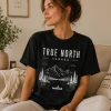 True North Canada t-shirt - vintage engraving style print