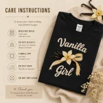 Vanilla Girl tee in black matching aesthetic shirts Canada