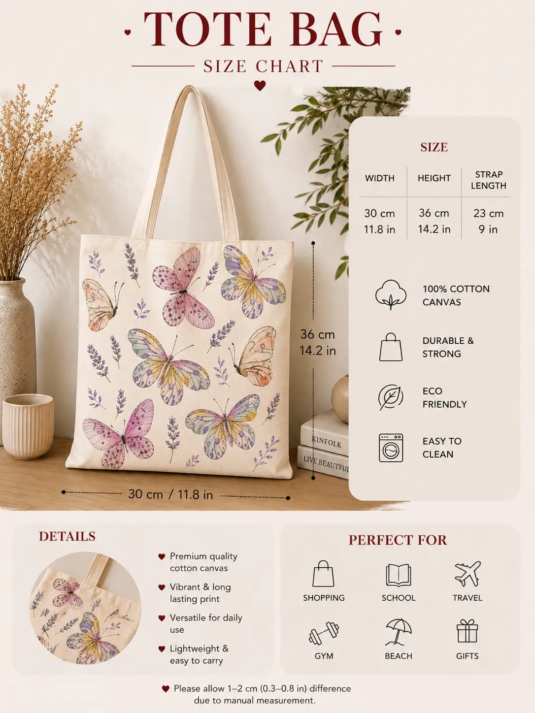 butterfly-tote-bag-mockup-08 Butterfly tote bag real photo - eco-friendly cotton canvas tote