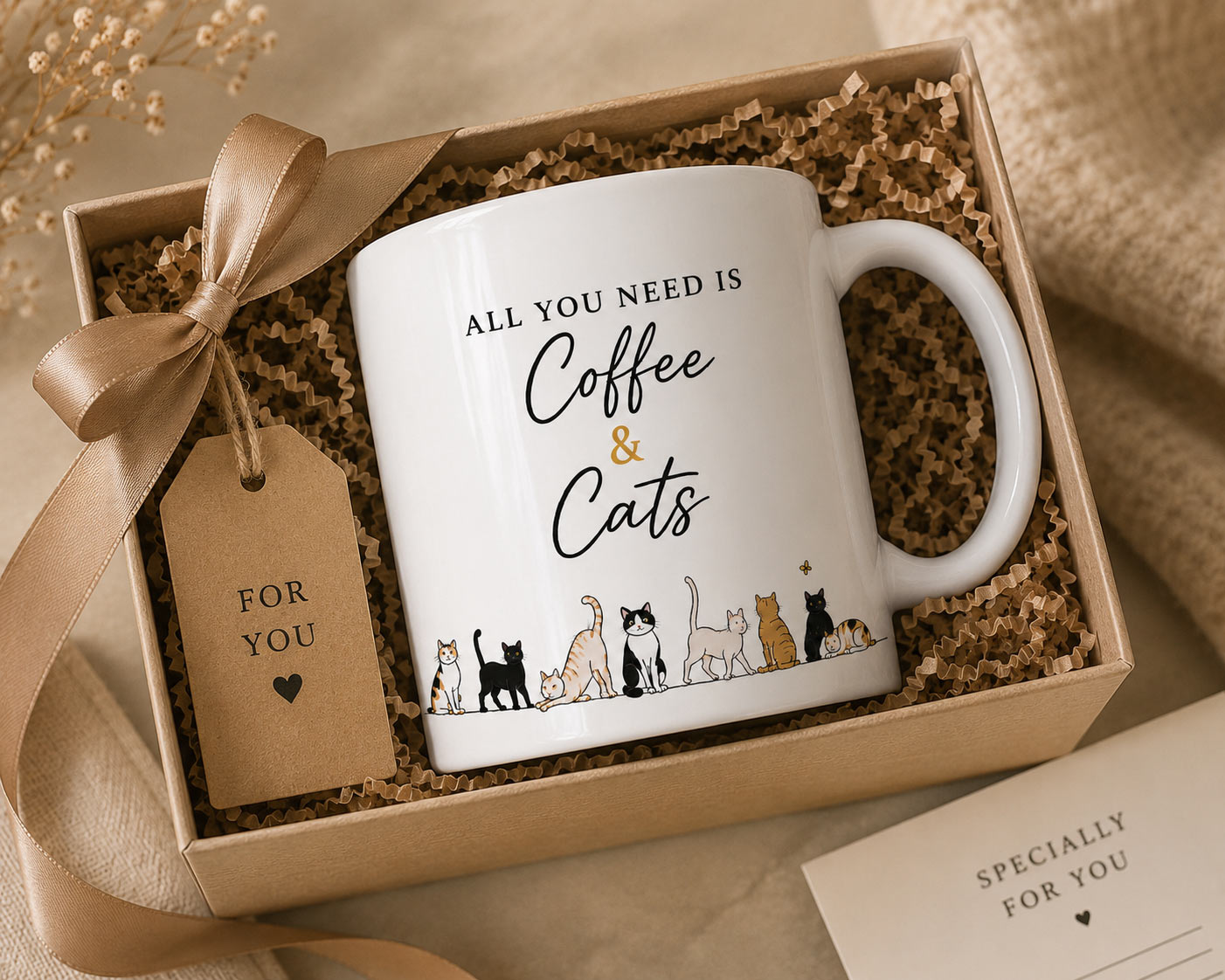 coffee-and-cats-mug-gift-box Coffee & Cats Mug — 11oz Cat Lover Ceramic Mug - in a gift box - PrintMyVibe Toronto