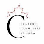 Culture Community Canada design - serif C with red maple leaf outline
