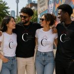 Friends wearing Culture Community Canada tees in Toronto - community Canada tee