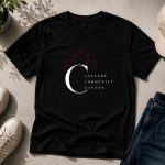 Black Culture Community Canada tee flat lay - Canadian monogram tee GTA
