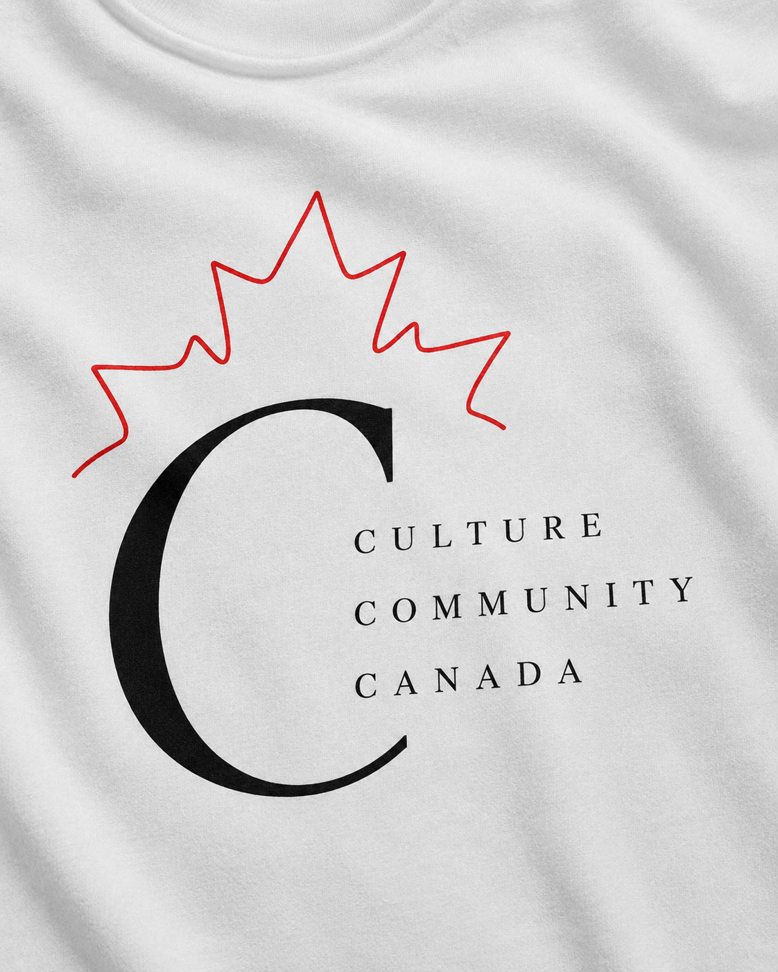 Culture Community Canada C monogram print detail - maple leaf design GTA
