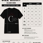 Culture Community Canada unisex tee size chart - Gildan 5000 sizes S to 3XL