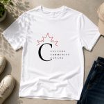 Culture Community Canada white tee styled with jeans - Canadian pride tee Toronto