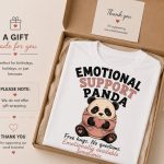 Emotional Support Panda tee in a gift box - funny panda gift idea Toronto