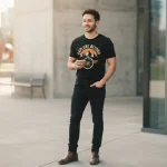 Men's custom printed tops and graphic t-shirts — original designs pressed in Toronto at PrintMyVibe