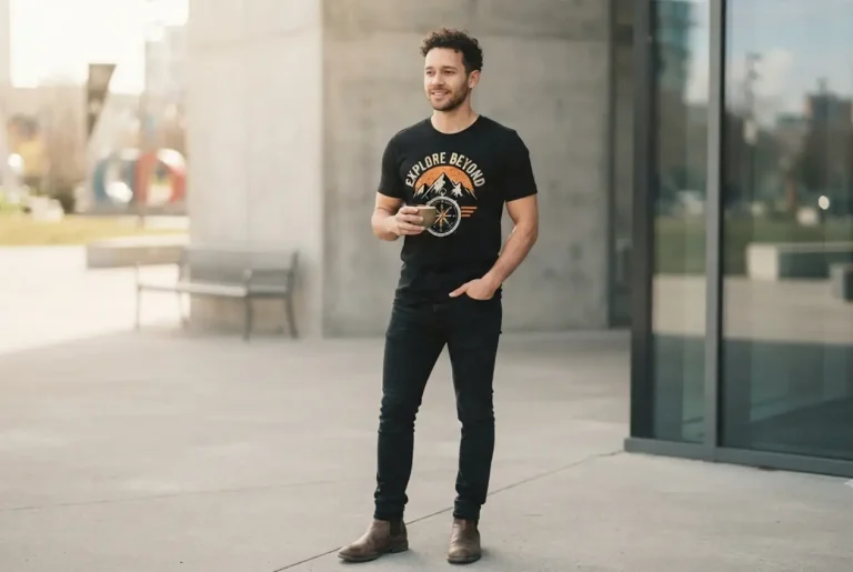 Men's custom printed tops and graphic t-shirts — original designs pressed in Toronto at PrintMyVibe