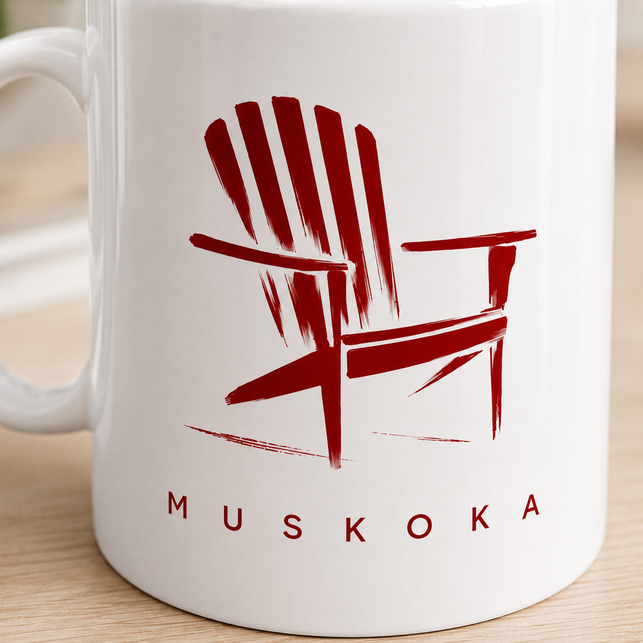 muskoka-mug-design-closeup Muskoka Mug — 11oz Muskoka Chair Cottage Ceramic Mug - design close-up - PrintMyVibe Toronto
