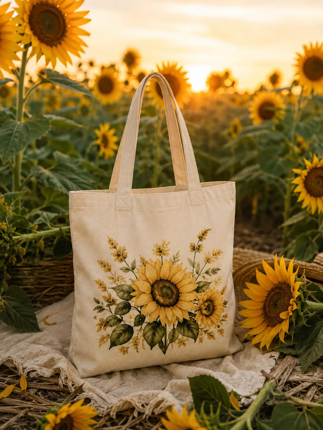 sunflower-tote-bag-mockup-13 Botanical sunflower tote bag - reusable cotton canvas by PrintMyVibe Toronto