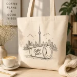 toronto-coffee-fuel-tote-bag-mockup-02 Coffee Fuel Toronto skyline tote bag - printed in Toronto