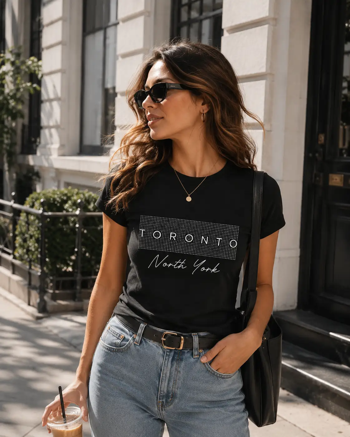 Toronto North York black fitted tee street style - local pride top Toronto