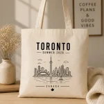 toronto-summer-2026-tote-bag-mockup-07 Toronto Summer 2026 tote real photo - eco-friendly canvas tote