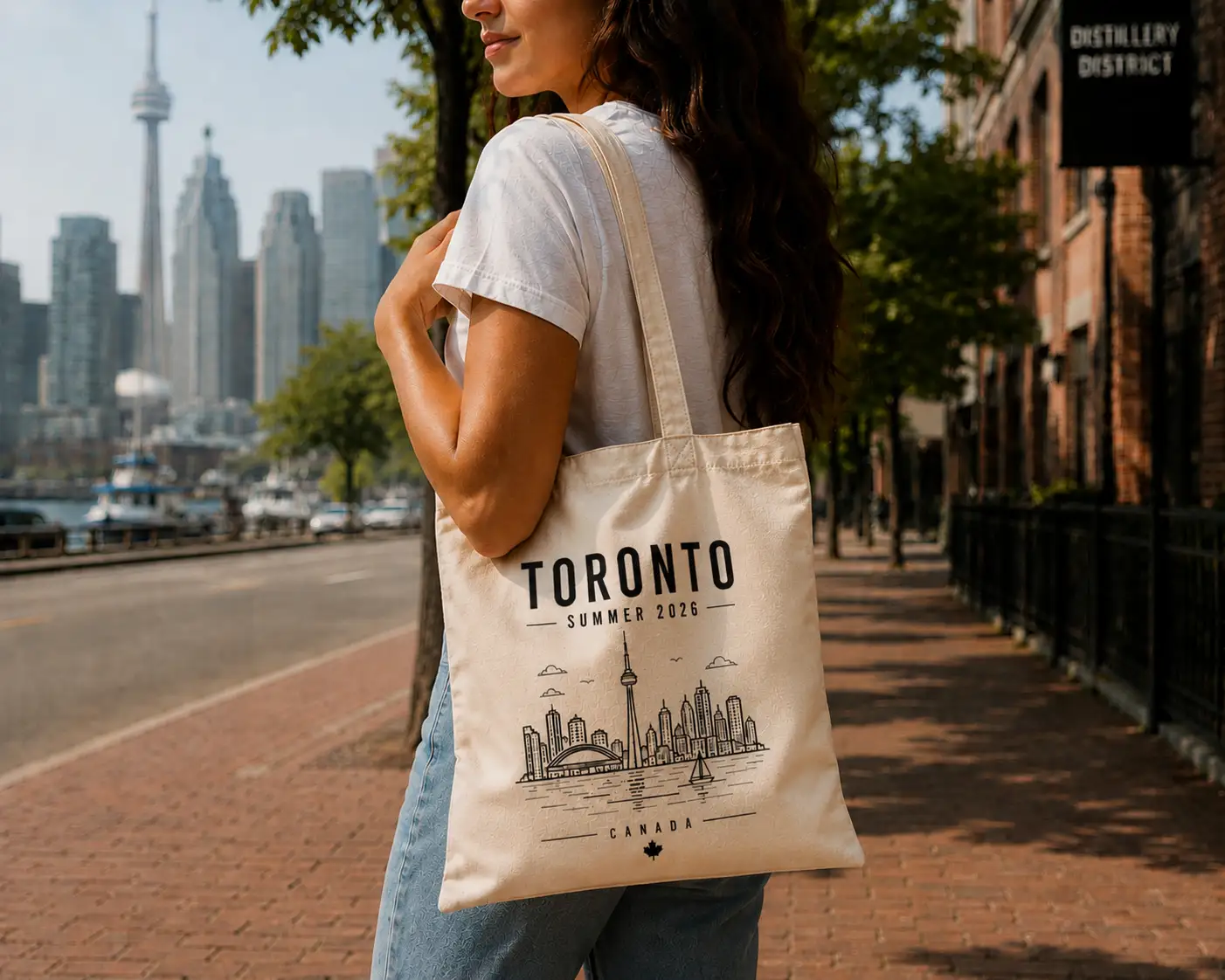 toronto-summer-2026-tote-bag-mockup-08 Toronto souvenir tote gift idea - matches Toronto tee - PrintMyVibe