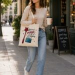 Believe In Magic Tote Bag — Funny Shopping Canvas Tote - product photo - PrintMyVibe Toronto