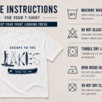 Escape To The Lakes T-Shirt — Unisex Outdoor Lake Life Tee - care instructions - PrintMyVibe Toronto
