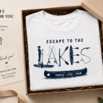 Escape To The Lakes T-Shirt — Unisex Outdoor Lake Life Tee - in a gift box - PrintMyVibe Toronto