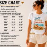salt-sand-and-sunshine-top-size-chart Salt Sand & Sunshine fitted women's top size chart - S to XXL length, bust and waist