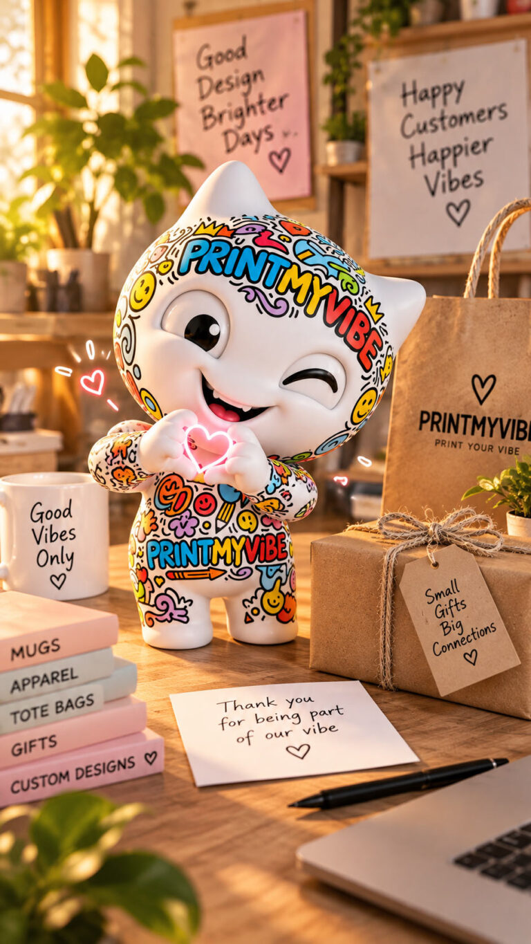 Viby - the PrintMyVibe Mascot