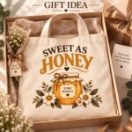 Sweet as Honey tote in a gift box with ribbon - honey lover gift idea Toronto