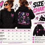 Unisex hoodie size chart - width, length and sleeve measurements in inches with how to measure